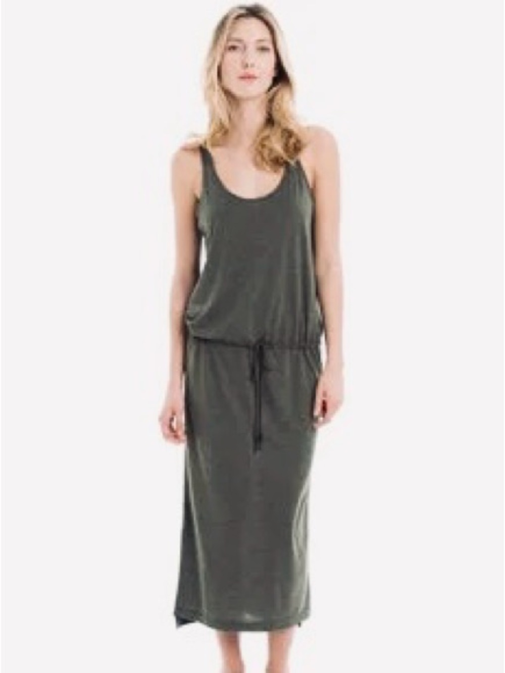 Lole Grey Stretchy Midi Dress